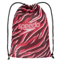 Speedo Mesh Swim Bag - Printed Siren Red/Black, Swimming Bag, Mesh Sports Bag, Gym Bag