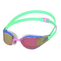 Speedo Fastskin Hyper Elite Mirror Swimming Goggles, Ruby Mirror/Green/Cobalt/Orchid Racing Goggles