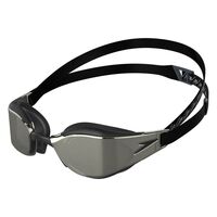 Speedo Fastskin Hyper Elite Mirror Swimming Goggles, Black/Silver Racing Goggles