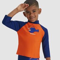 Speedo Toddler Boys Printed Long Sleeve Sun Top, Toddler Boys Rashie