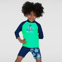 Speedo Toddler Boys Topsy Turvy Pirate Long Sleeve Sun Top, Toddler Boys Rashie