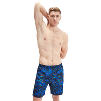 Speedo Men's Sports Printed 18" Watershort - Navy - Men's Swim Shorts