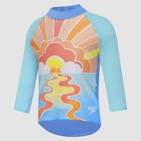 Speedo Toddler Girls Here Comes The Sun Long Sleeve Sun Top, Toddler Girls Rashie