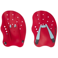 Speedo Tech Paddle Lava Red/ Chill Blue/ Grey, Swimming Hand Paddles
