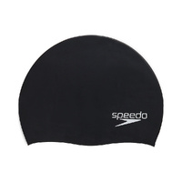 Speedo Biofuse Silicone Swim Cap - Black , Silicon Swimming Cap, Swim Caps