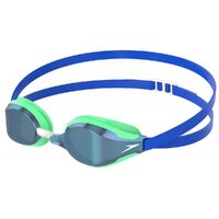 Speedo Fastskin Speedsocket 2 Mirror Goggle Competition Swimming Goggles - Aqua/Ammonite Blue