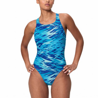 Speedo Women's Hyperboom Print Medalist One Piece Swimsuit - Nightwatch Women's Swimwear