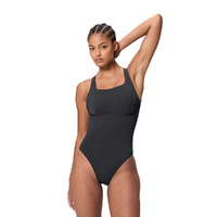 Speedo Women's Flex Band One Piece Swimsuit - Anthracite/Mayan Blue, Women's Swimwear