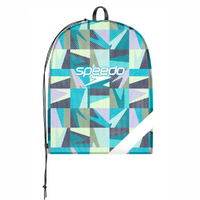 Speedo Vanquisher Printed Mesh Bag - Swimming Bag, Mesh Sports Bag - Pale Clover 