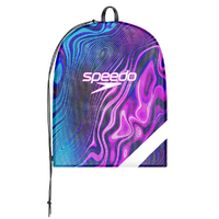 Speedo Vanquisher Printed Mesh Bag - Swimming Bag, Mesh Sports Bag - Neon Jelly