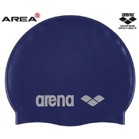 Arena Classic Silicone Cap Denim Blue/Silver, Swimming Cap, Silicone Cap 