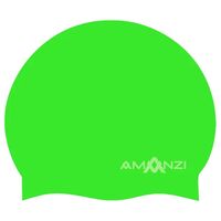 Amanzi Signature Neon Green Swim Cap, Silicone Swim Cap