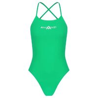 Amanzi Emerald Tie Back Girls One Piece Swimwear, Girls Swimwear