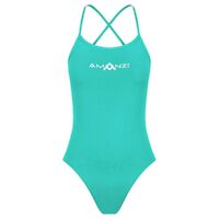 Amanzi Spearmint Tie Back Women's One Piece Swimwear, Ladies Swimwear