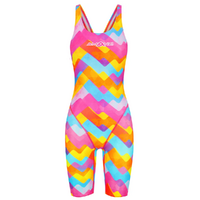 Amanzi Prism Pulse Kneelength Girls Swimwear, Girls Leg Suit Swimwear