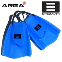 DMC Elite Swim Fins Ice Blue / Charcoal Strap - Swim Training Fins / Swimming Flippers