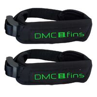 DMC The Clamp - Fin Savers (pair) - Black/Green - One Size Fits All - Body Board Fin Savers