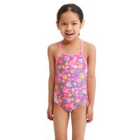 Funkita Nursery Rhyme Toddler Girls Printed One Piece Swimwear, Toddler Girls One Piece Swimwear