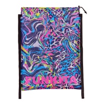 Funkita Lolly Leopard Mesh Swim Bag, Mesh Equipment Bag, Training swim Bag