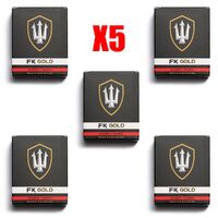 Far King Gold Surf Wax - 5 X 85 gr, Warm Hard Surfboard Wax, FK Surfing Wax, Stand Up Paddle Board Wax, FK Surf