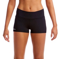 Funkita Still Black Women's Swim Boy Leg Brief, Ladies Swimwear