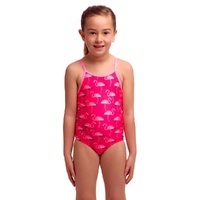 Funkita Flaming Go Gos  ECO Toddler Girls Printed One Piece Swimwear, Toddler Girls One Piece Swimwear