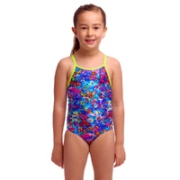 Funkita Sea Life ECO Toddler Girls Printed One Piece Swimwear, Toddler Girls One Piece Swimwear