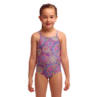 Funkita Love Lacy ECO Toddler Girls Printed One Piece Swimwear, Toddler Girls One Piece Swimwear