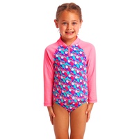Funkita Toddler Girls Tou Tou ECO Zippy Rash Vest, Toddler Girls Suntop 