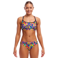 Funkita Women's Colour Funk ECO Sports Bikini Two Piece Swimwear,  Ladies Two Piece Swimsuit