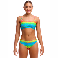 Funkita Women's Melting Mayhem ECO Sports Bikini Two Piece Swimwear,  Ladies Two Piece Swimsuit