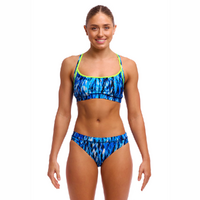 Funkita Women's Wing Streak ECO Sports Bikini Two Piece Swimwear,  Ladies Two Piece Swimsuit