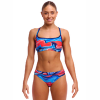 Funkita Women's Wave Craze ECO Sports Bikini Two Piece Swimwear,  Ladies Two Piece Swimsuit