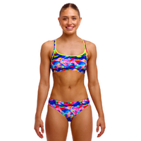 Funkita Women's Wet Wave ECO Sports Bikini Two Piece Swimwear,  Ladies Two Piece Swimsuit