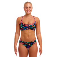 Funkita Women's Lost Leaf ECO Sports Bikini Two Piece Swimwear,  Ladies Two Piece Swimsuit