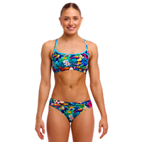 Funkita Women's Birdie Wordie ECO Sports Bikini Two Piece Swimwear,  Ladies Two Piece Swimsuit