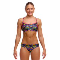 Funkita Women's Up Down ECO Sports Bikini Two Piece Swimwear,  Ladies Two Piece Swimsuit