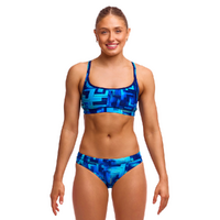 Funkita Women's You Blued ECO Sports Bikini Two Piece Swimwear,  Ladies Two Piece Swimsuit