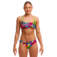Funkita Women's Loud Proud ECO Sports Bikini Two Piece Swimwear,  Ladies Two Piece Swimsuit