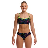 Funkita Women's Doodles ECO Sports Bikini Two Piece Swimwear,  Ladies Two Piece Swimsuit