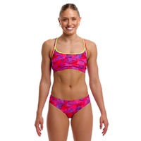 Funkita Women's Try Pink ECO Sports Bikini Two Piece Swimwear,  Ladies Two Piece Swimsuit