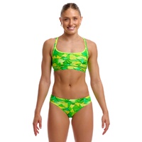 Funkita Women's Try Tonic ECO Sports Bikini Two Piece Swimwear,  Ladies Two Piece Swimsuit
