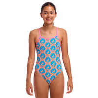 Funkita Girls In A Flap ECO Single Strap One Piece Swimwear, Girls Full Piece Swimsuit