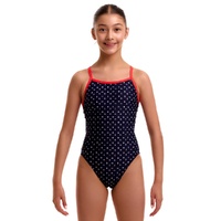 Funkita Girls Very Cross ECO Single Strap One Piece Swimwear, Girls Full Piece Swimsuit