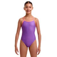Funkita Girls Add Me Babe ECO Single Strap One Piece Swimwear, Girls Full Piece Swimsuit