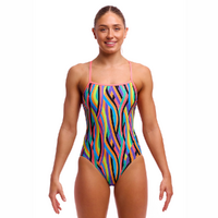 Funkita Curl Curl ECO Single Strap One Piece Women's Swimwear, Ladies Swimsuit