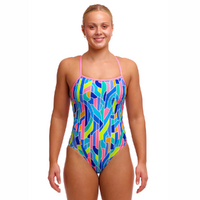 Funkita Pillared ECO Single Strap One Piece Women's Swimwear, Ladies Swimsuit