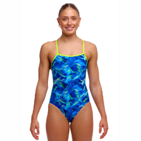 Funkita Storm Chaser ECO Single Strap One Piece Women's Swimwear, Ladies Swimsuit