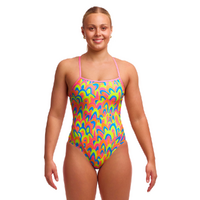 Funkita Hillary Puff ECO Single Strap One Piece Women's Swimwear, Ladies Swimsuit