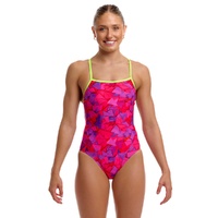 Funkita Try Pink ECO Single Strap One Piece Women's Swimwear, Ladies Swimsuit